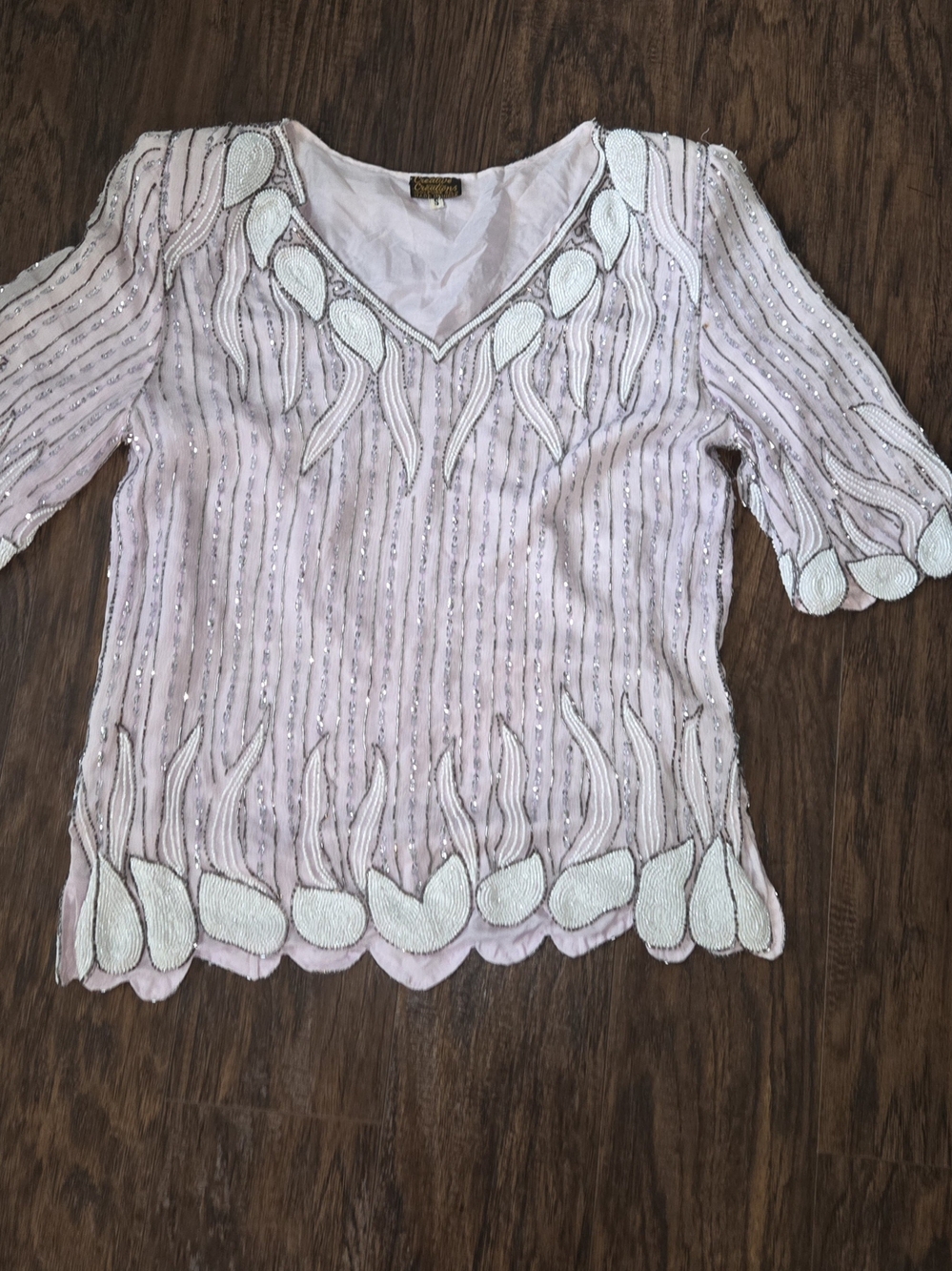 Silk Beaded Blouse